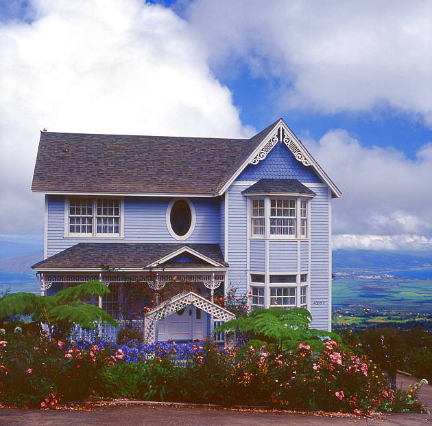 Typical residential house on Maui