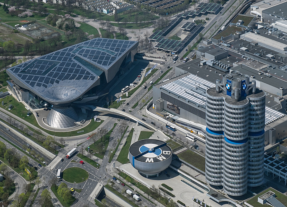 BMW World and tower BMW cylinder