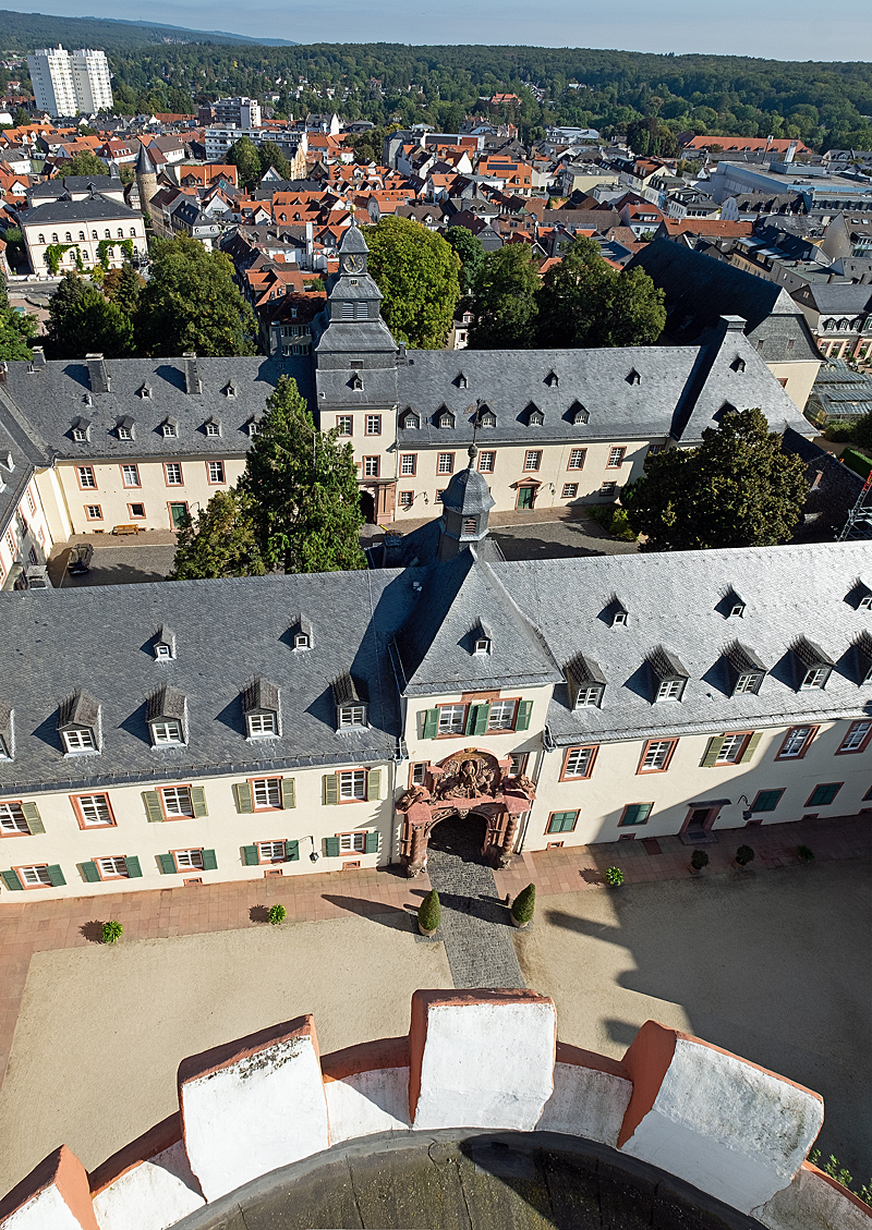 Blick vom Weissen Turm im Schloss Bad Homburg