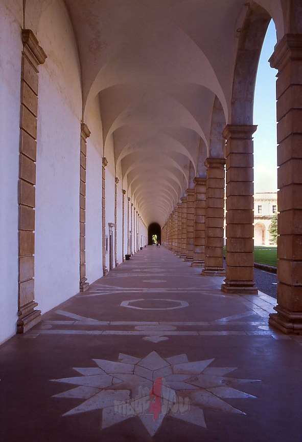 Aisle in Monastery Padula