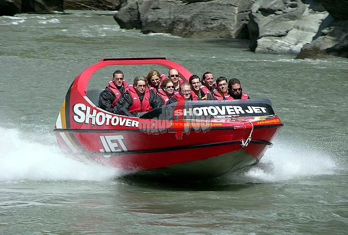 Jetboot driving on the Shotover River