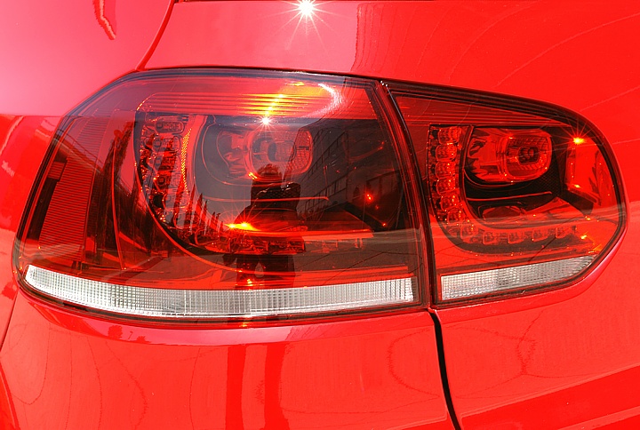 VW Golf GTD with LED backlights