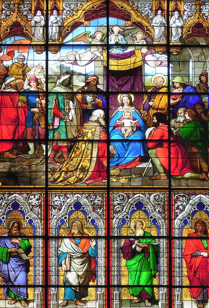 Kirchenfenster im Cologne Dom