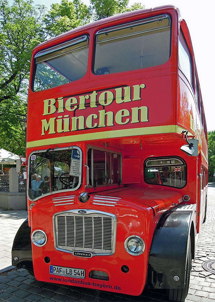 Double-decker bus Munich Beer Tour