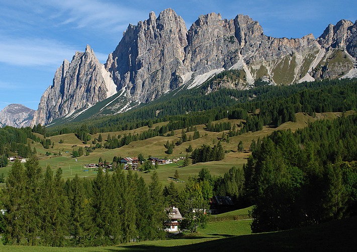 Alpine farming village near Cortina