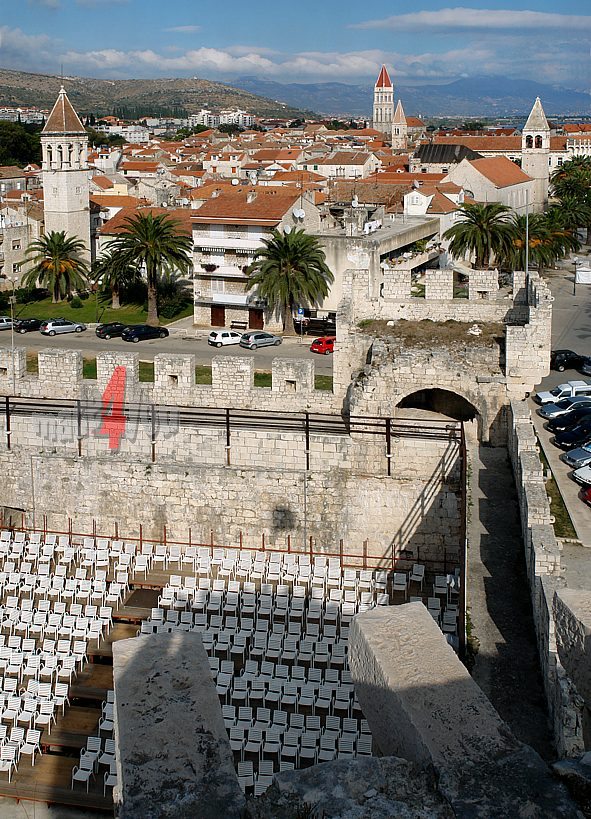 View from citadel in Trogir