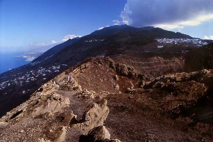 View towards Fuencaliente from Volcano San Antonio