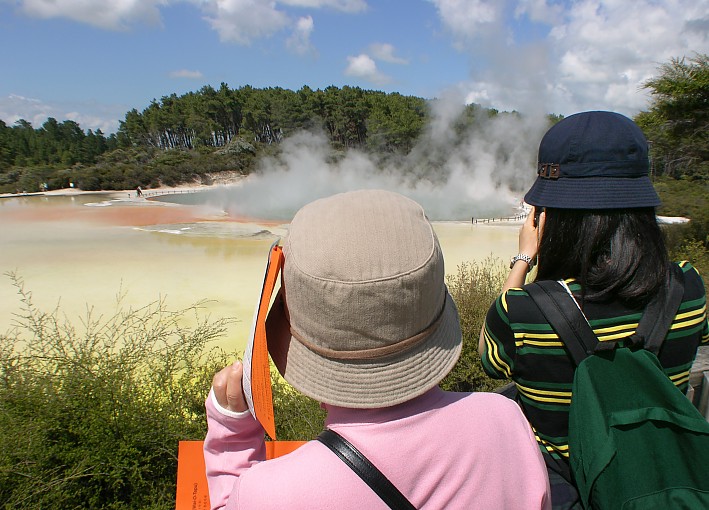 Japanese Tourists at Champagne Pool