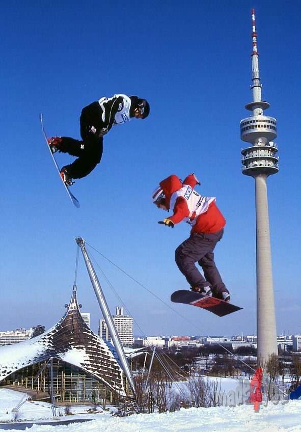 Snowboard Freestyle WM in Olympiapark Munich