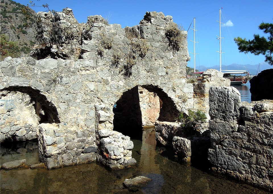 Cleopatras bath in the bay of Monastir
