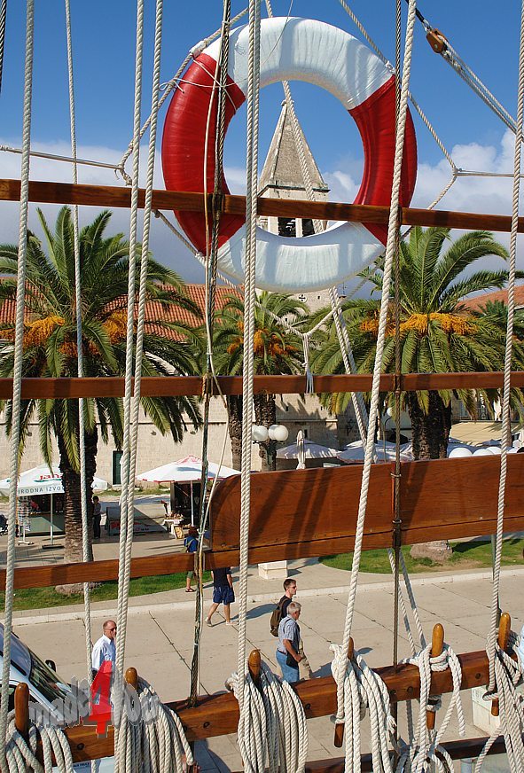 Harbour promenade in World Cultural Heritage Trogir