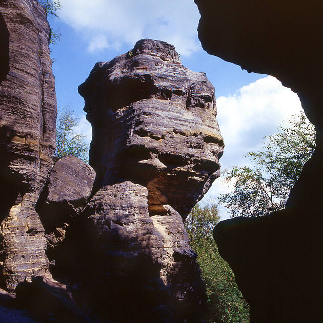 Rock formation in Elbe Sandstone Mountains