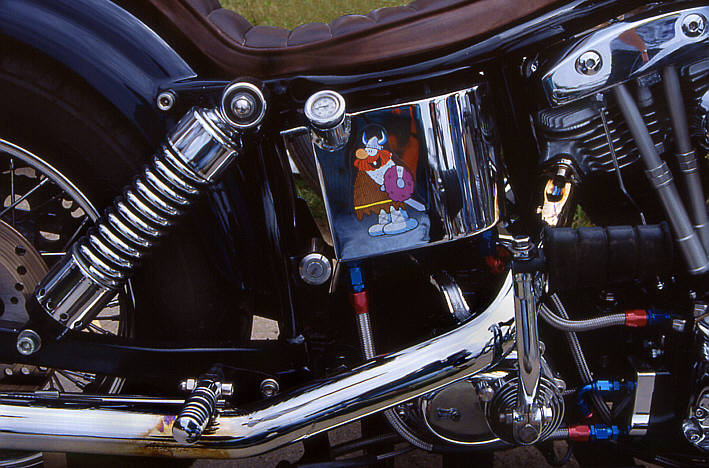 Engine block Harley Davidson motorbike
