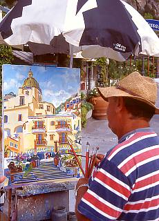 Painter in Positano