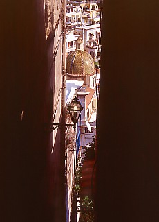 Narrow street in Positano