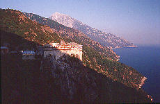 Monastery Simonopetra with Holy Mount Athos