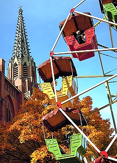 Childrens carousel on the Kirchweihdult