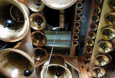 Chimes of Mariahilf church in the district Au