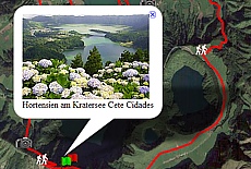 GPS-Track Walking around Vulcano crater Cete Cidades(14,5 km)