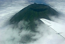 Airshot of volcano Pico