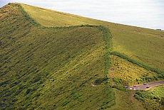 Walking path on crater rim of the Caldeira