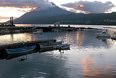 Evening mood in Lajes on Pico