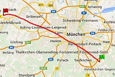GPS-Track Hot Air Ballooning above Munich