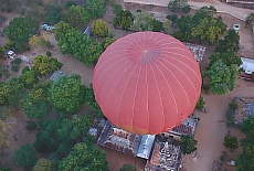 Der zweite Ballon direkt unter uns