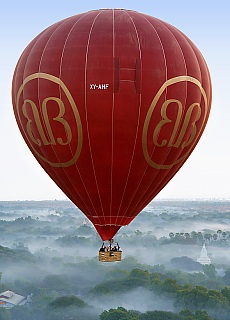 Morning fog in Bagan