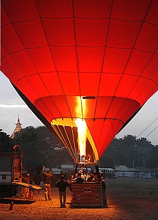 Balloon takeoff