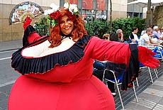 chubby Diva at Las Ramblas