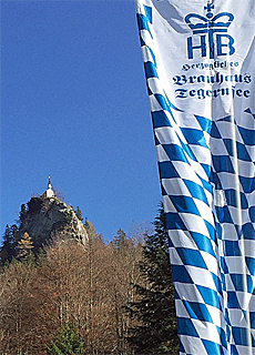 Riederstein mountain inn with brewery Tegernsee beer and chapel