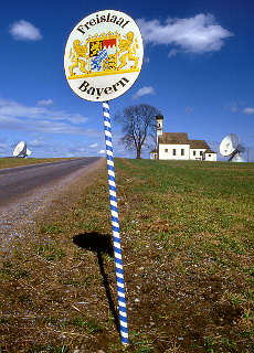 Parabolic antennas in Raisting