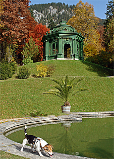 Palace Linderhof pleasure garden