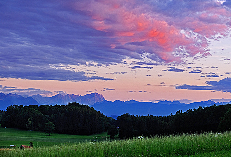 Frst Tegernberg View towards Zugspitze mountain