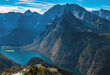 Blick vom Jenner hinunter zum Knigssee