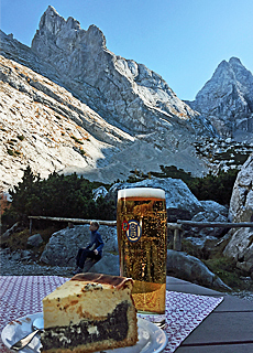 Mohnksekuchen am Blaueis Gletscher