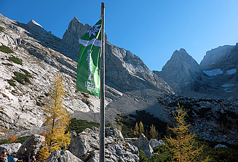 Blaueis Gletscher in der Ramsau