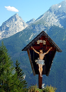 Panoramic view from Hirsch Kaser into the Ramsau