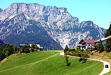 Salzburg Highthrone and Untersberg mountain