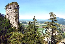 Blick vom kleinen Barmstein Richtung Salzburg