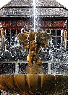 Springbrunnen im Kurpark Bad Reichenhall