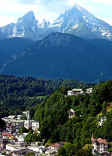 Blick vom Lockstein Richtung Watzmann