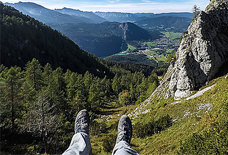 Paragliding Start am Jenner Schtzenklettersteig