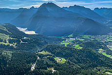 City of Berchtesgaden from a bird's eye view