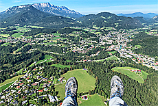 City of Berchtesgaden from a bird's eye view