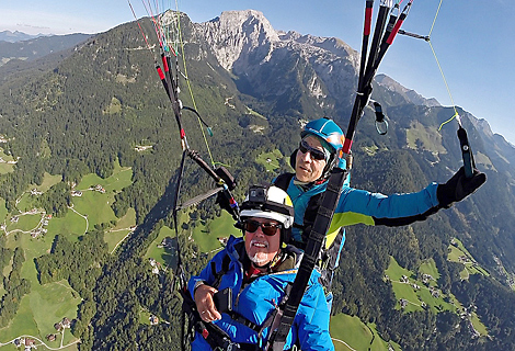 Tandem Paragliding am Jenner