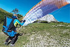 Paragliding Start am Jenner Schtzenklettersteig