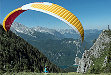 Paragliding Start am Jenner Schtzenklettersteig