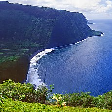 Blick ins Waipio Valley